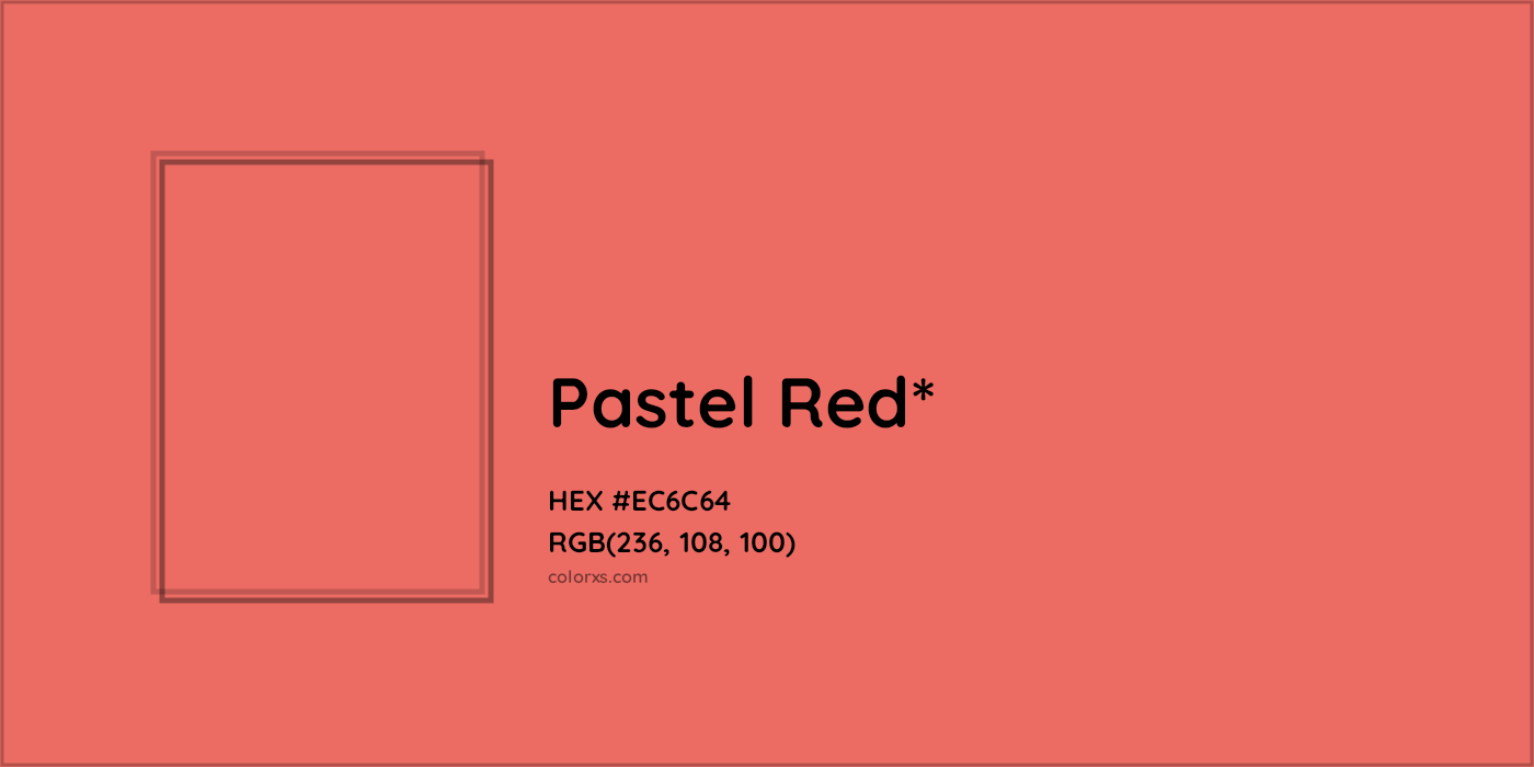 HEX #EC6C64 Color Name, Color Code, Palettes, Similar Paints, Images