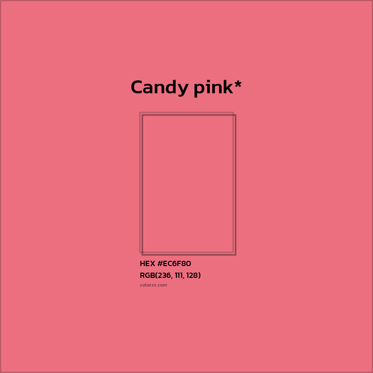 HEX #EC6F80 Color Name, Color Code, Palettes, Similar Paints, Images
