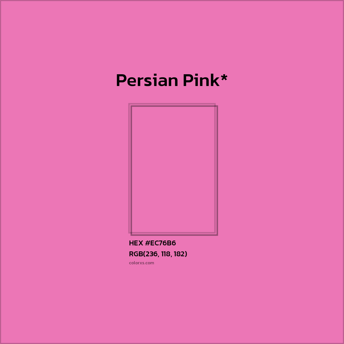 HEX #EC76B6 Color Name, Color Code, Palettes, Similar Paints, Images