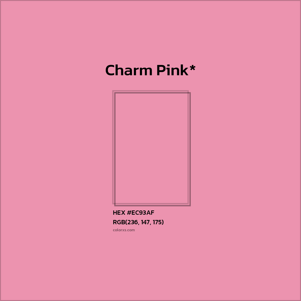 HEX #EC93AF Color Name, Color Code, Palettes, Similar Paints, Images