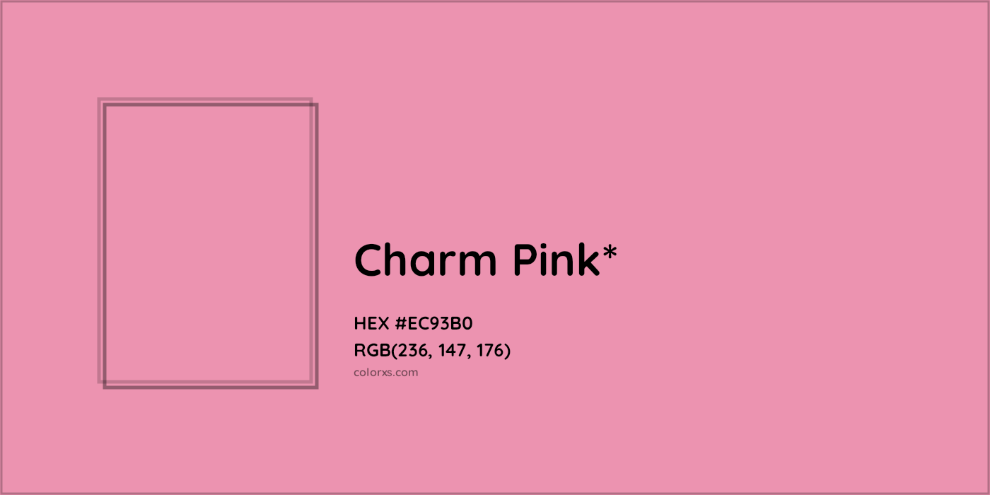 HEX #EC93B0 Color Name, Color Code, Palettes, Similar Paints, Images