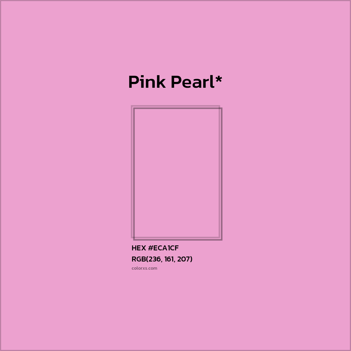 HEX #ECA1CF Color Name, Color Code, Palettes, Similar Paints, Images