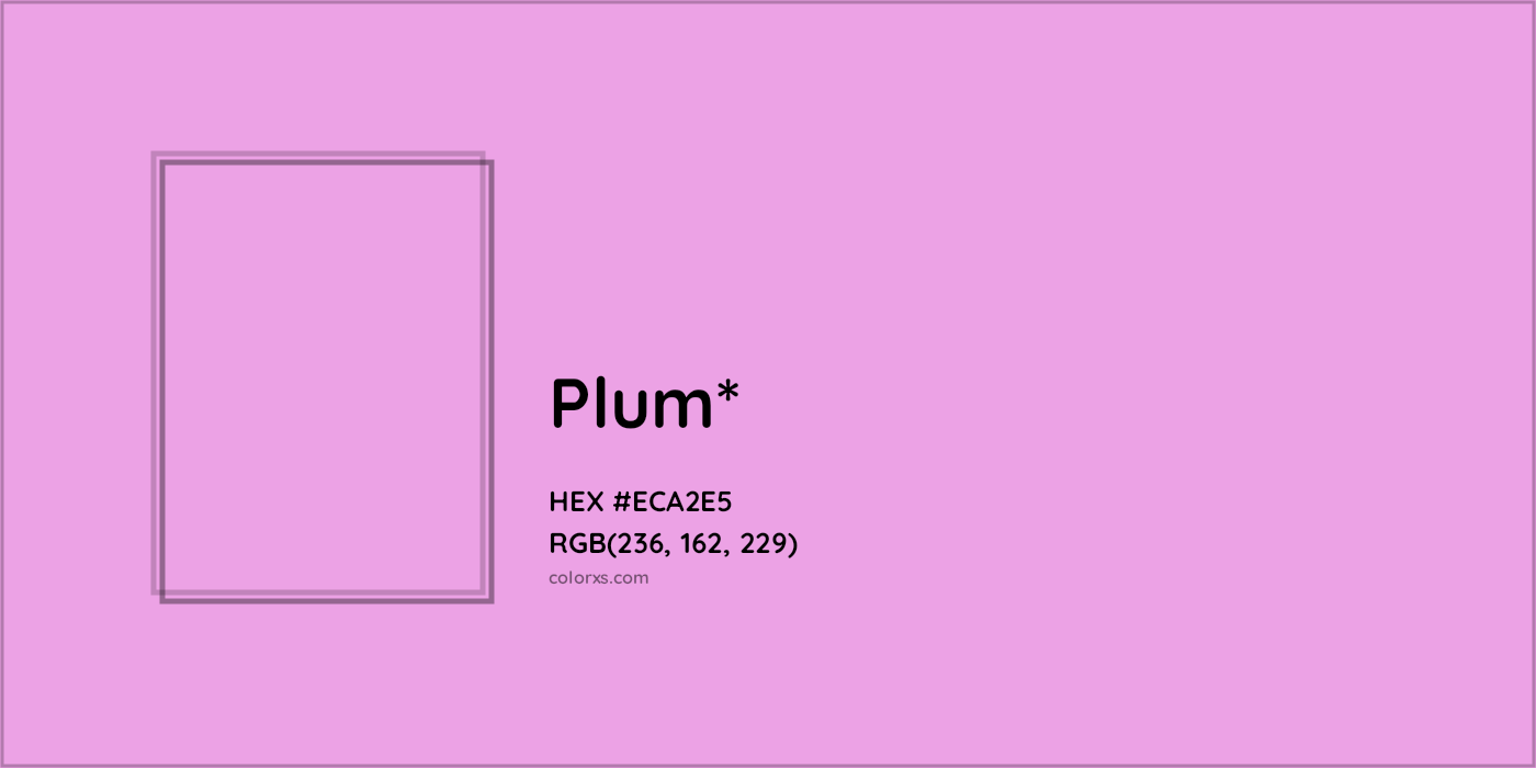 HEX #ECA2E5 Color Name, Color Code, Palettes, Similar Paints, Images