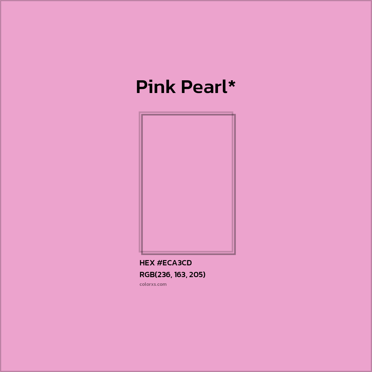 HEX #ECA3CD Color Name, Color Code, Palettes, Similar Paints, Images