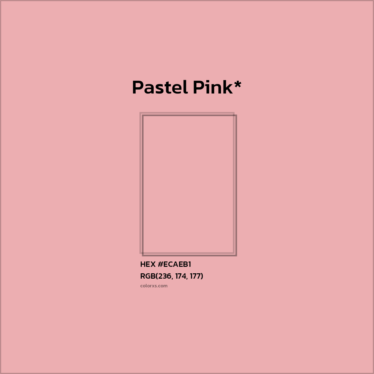 HEX #ECAEB1 Color Name, Color Code, Palettes, Similar Paints, Images