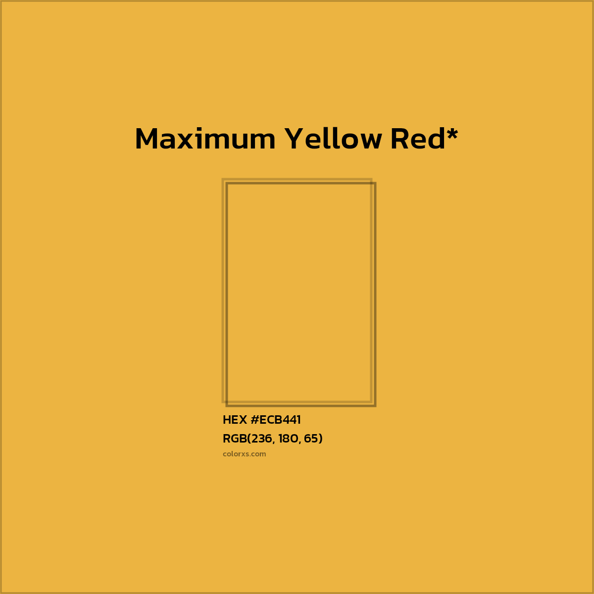 HEX #ECB441 Color Name, Color Code, Palettes, Similar Paints, Images