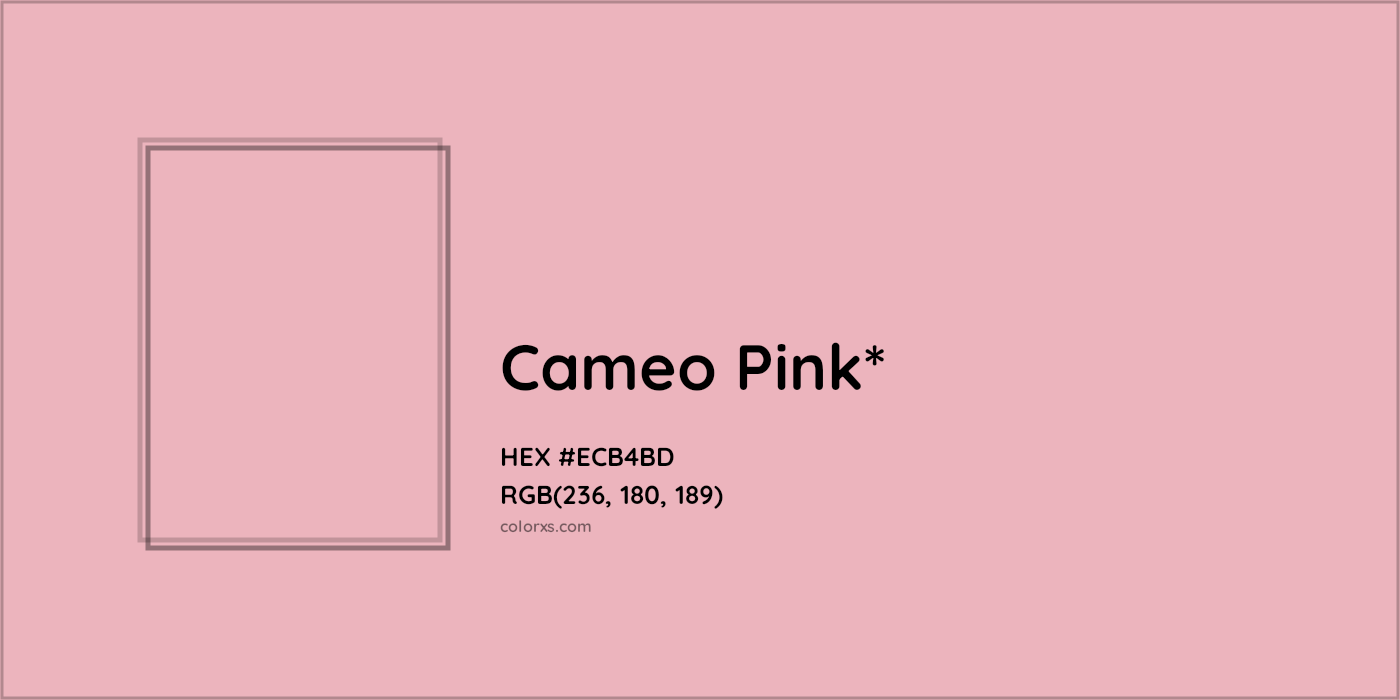 HEX #ECB4BD Color Name, Color Code, Palettes, Similar Paints, Images