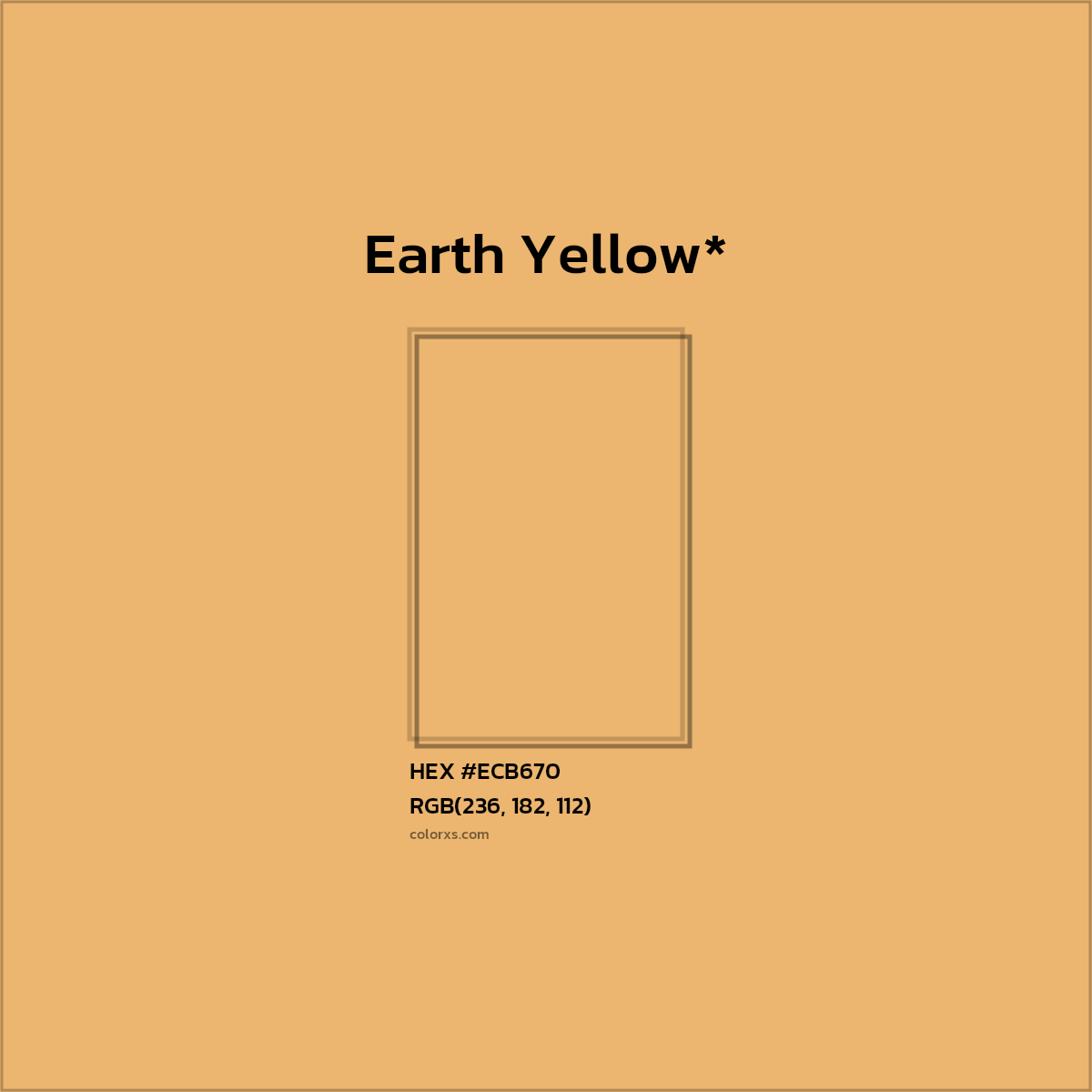 HEX #ECB670 Color Name, Color Code, Palettes, Similar Paints, Images