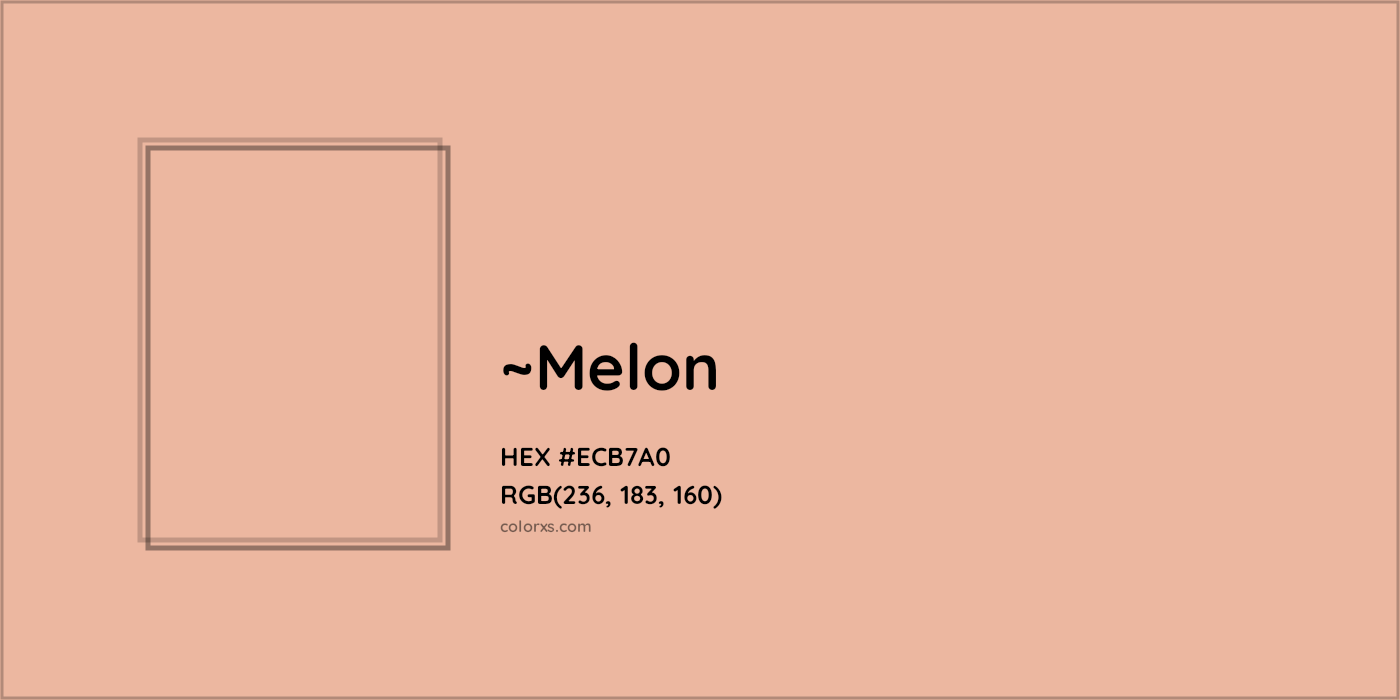 HEX #ECB7A0 Color Name, Color Code, Palettes, Similar Paints, Images