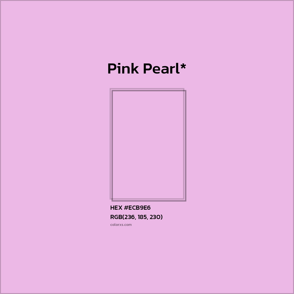 HEX #ECB9E6 Color Name, Color Code, Palettes, Similar Paints, Images