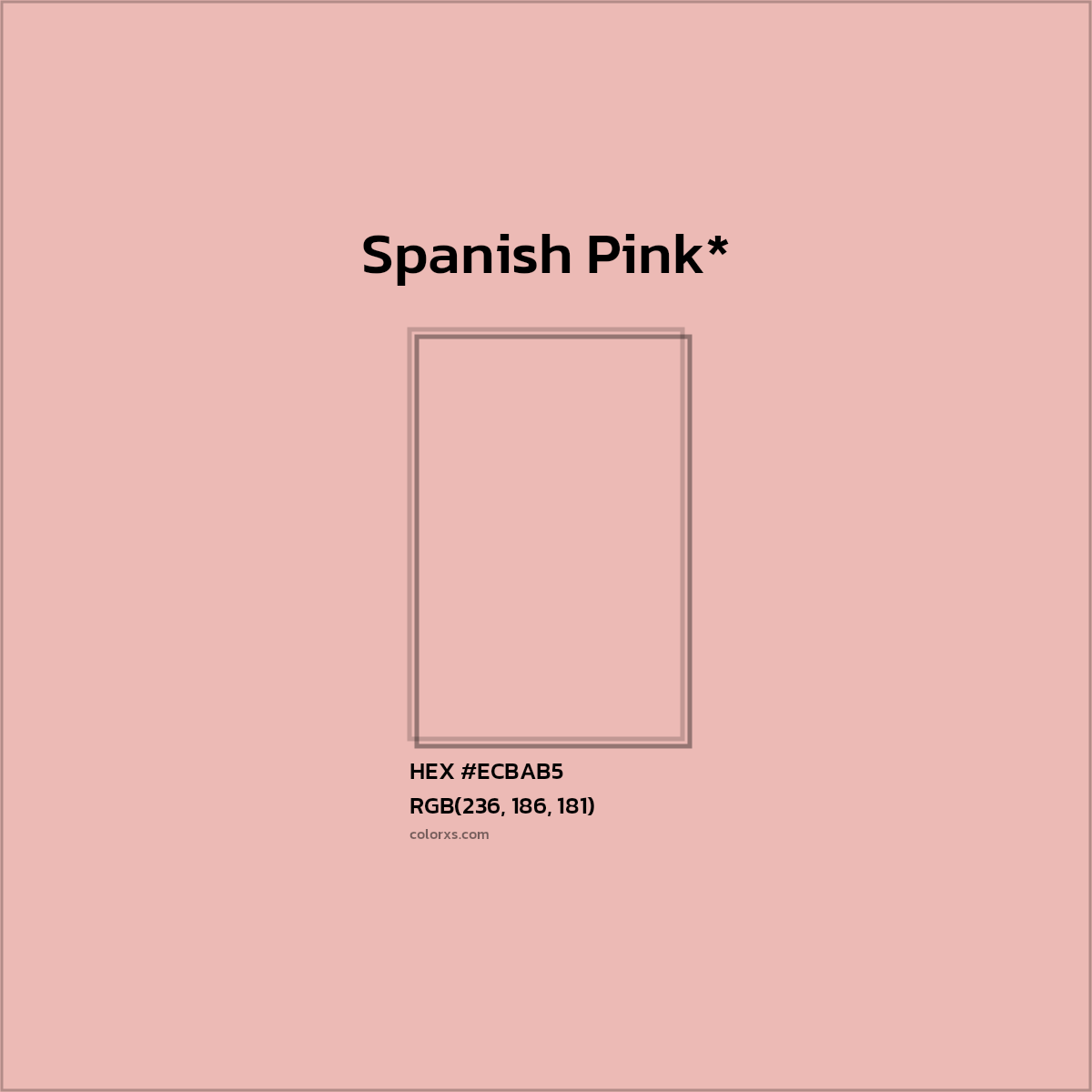 HEX #ECBAB5 Color Name, Color Code, Palettes, Similar Paints, Images