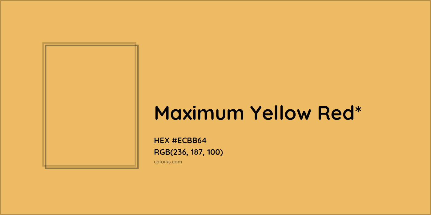 HEX #ECBB64 Color Name, Color Code, Palettes, Similar Paints, Images