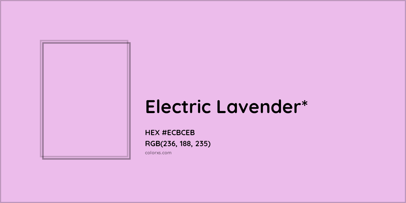 HEX #ECBCEB Color Name, Color Code, Palettes, Similar Paints, Images