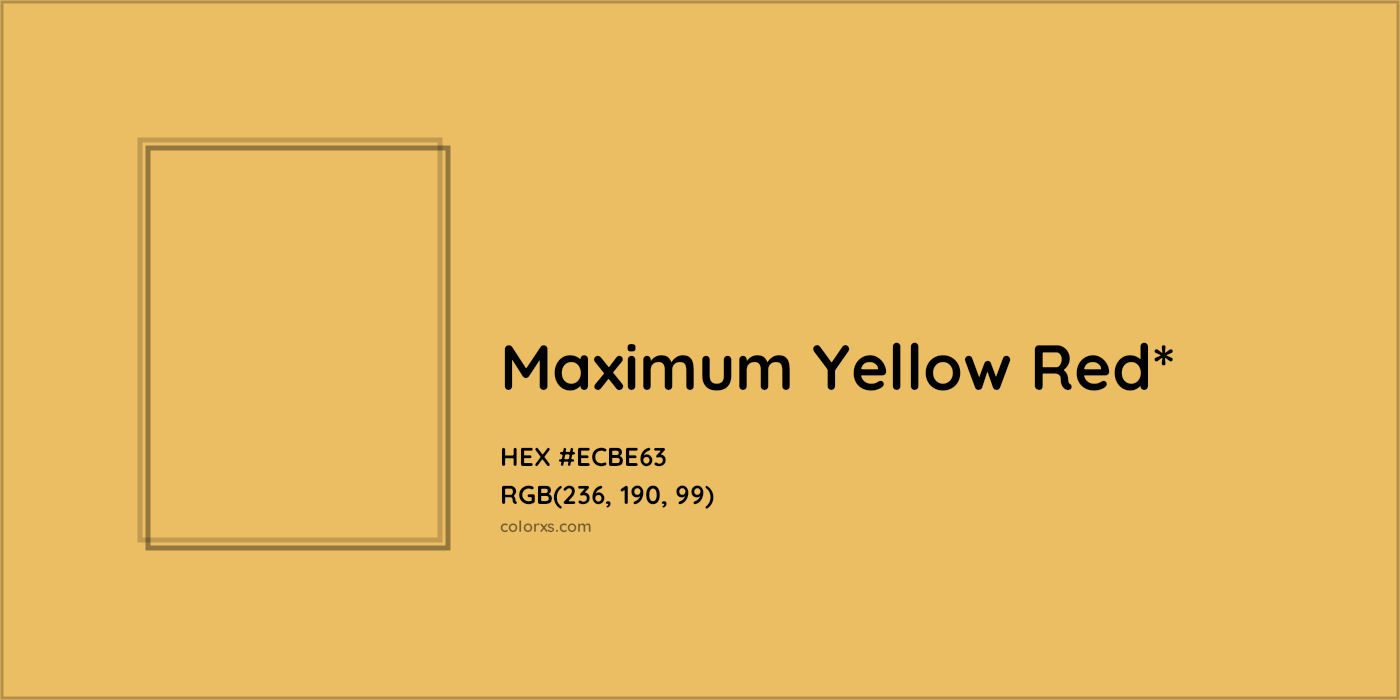 HEX #ECBE63 Color Name, Color Code, Palettes, Similar Paints, Images