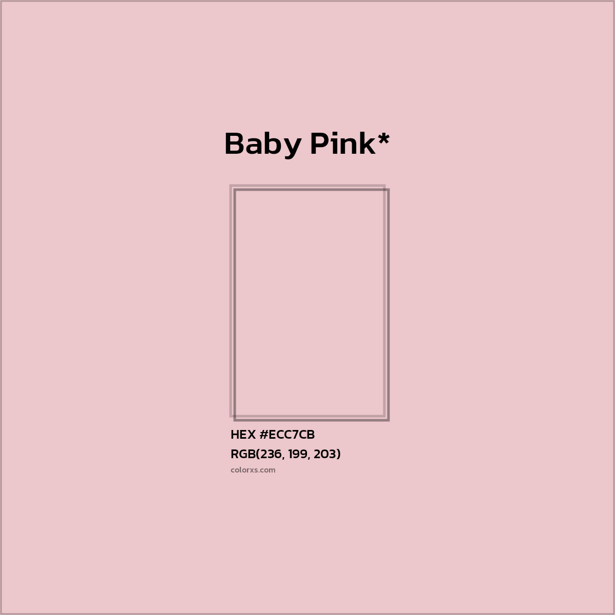 HEX #ECC7CB Color Name, Color Code, Palettes, Similar Paints, Images