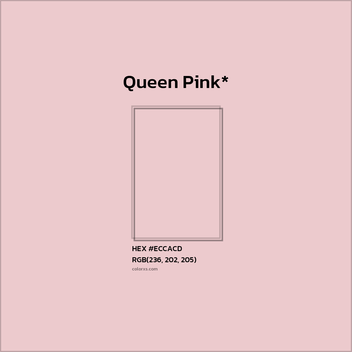 HEX #ECCACD Color Name, Color Code, Palettes, Similar Paints, Images