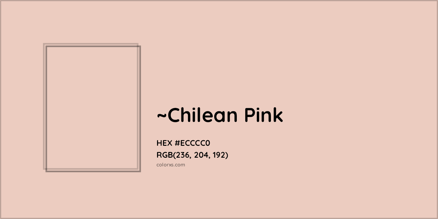 HEX #ECCCC0 Color Name, Color Code, Palettes, Similar Paints, Images