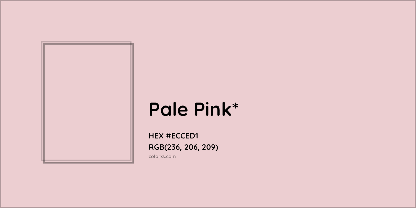 HEX #ECCED1 Color Name, Color Code, Palettes, Similar Paints, Images