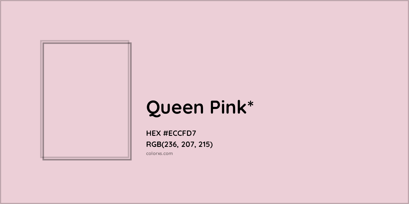 HEX #ECCFD7 Color Name, Color Code, Palettes, Similar Paints, Images