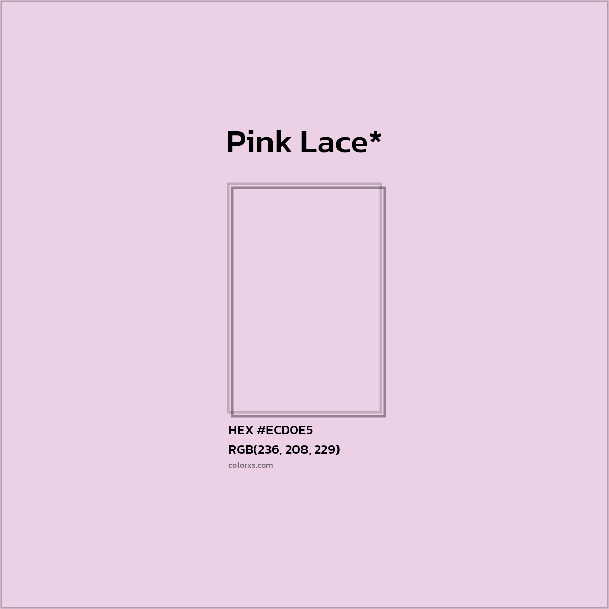 HEX #ECD0E5 Color Name, Color Code, Palettes, Similar Paints, Images