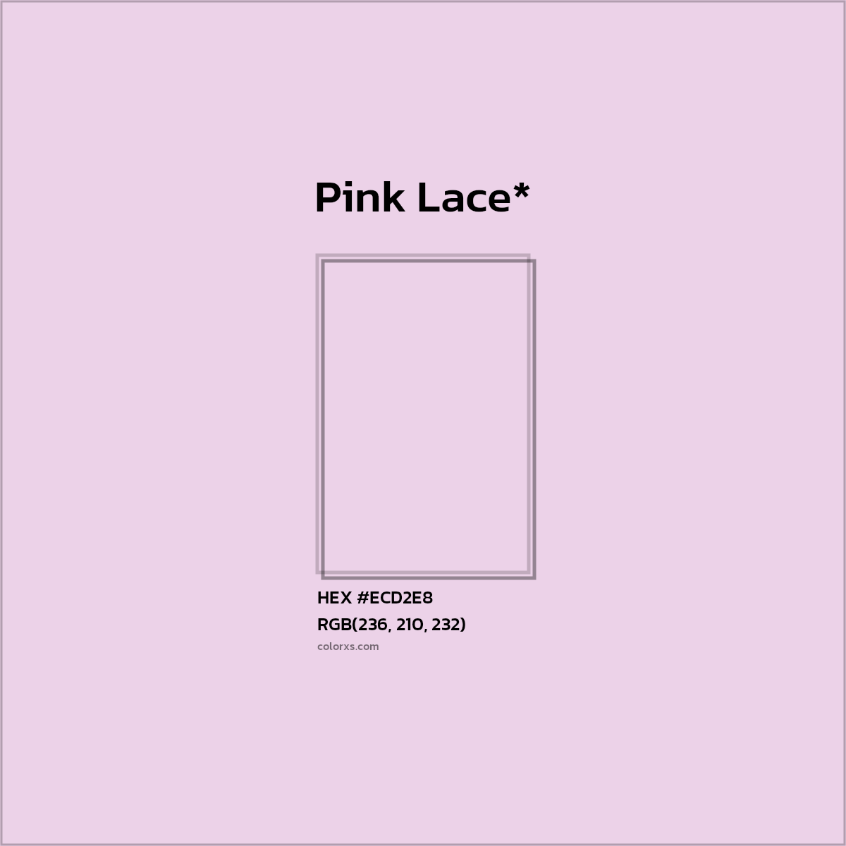 HEX #ECD2E8 Color Name, Color Code, Palettes, Similar Paints, Images