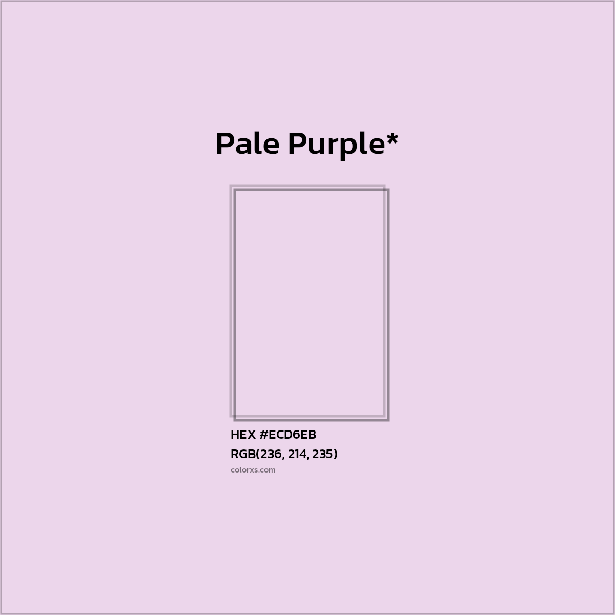 HEX #ECD6EB Color Name, Color Code, Palettes, Similar Paints, Images