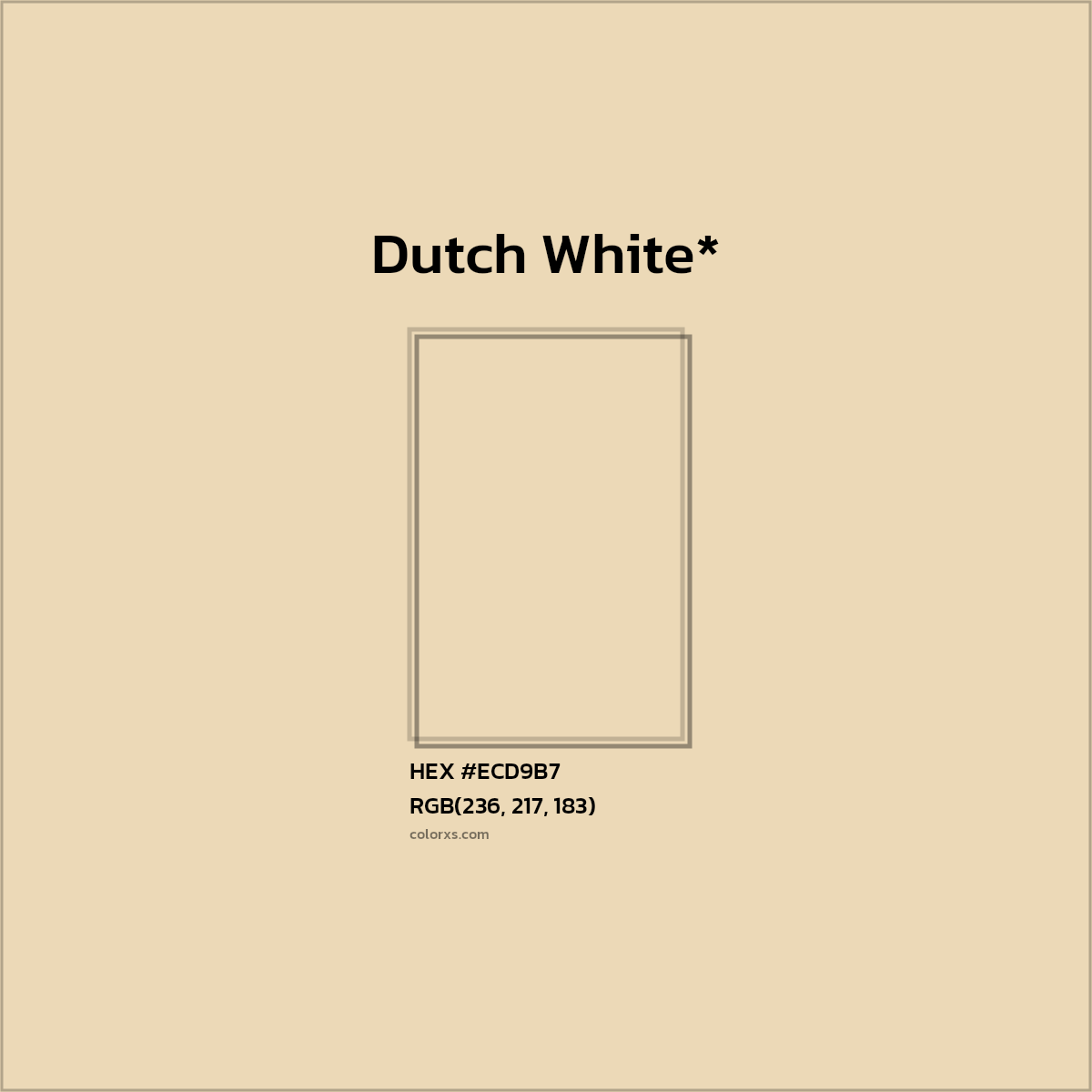 HEX #ECD9B7 Color Name, Color Code, Palettes, Similar Paints, Images