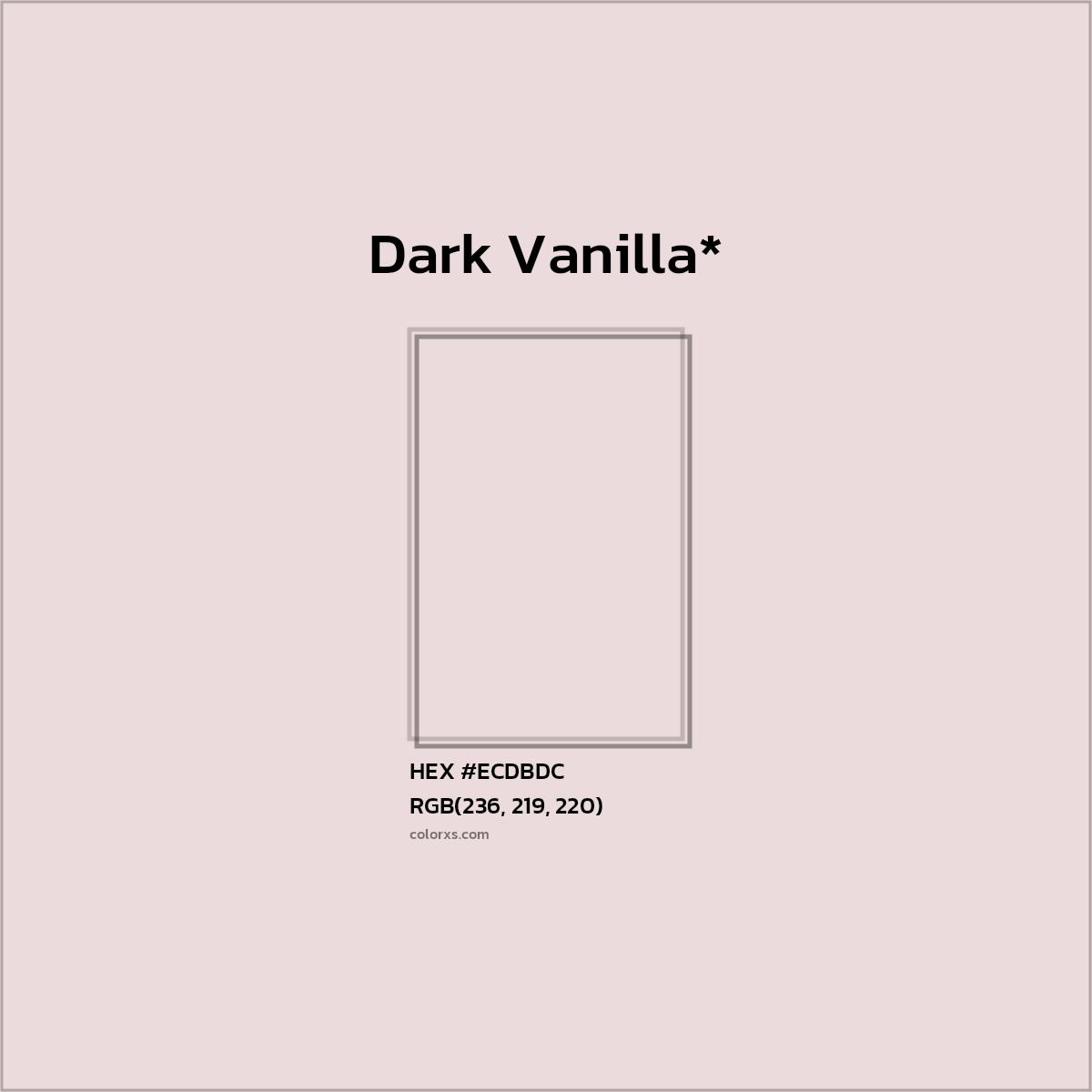HEX #ECDBDC Color Name, Color Code, Palettes, Similar Paints, Images