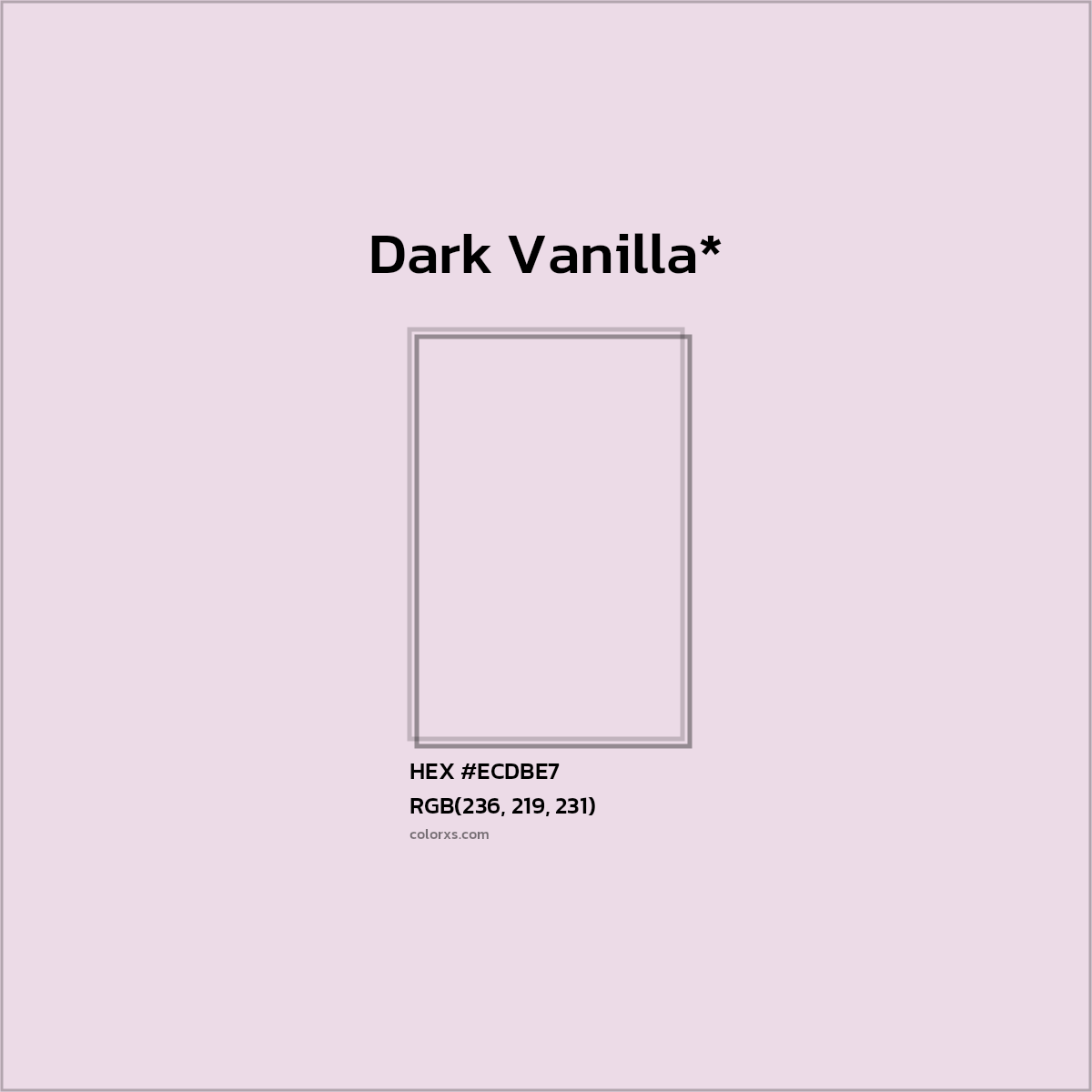 HEX #ECDBE7 Color Name, Color Code, Palettes, Similar Paints, Images