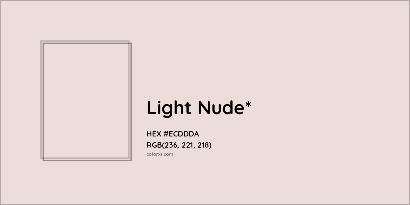 HEX #ECDDDA Color Name, Color Code, Palettes, Similar Paints, Images