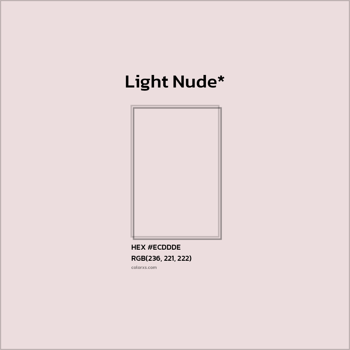 HEX #ECDDDE Color Name, Color Code, Palettes, Similar Paints, Images