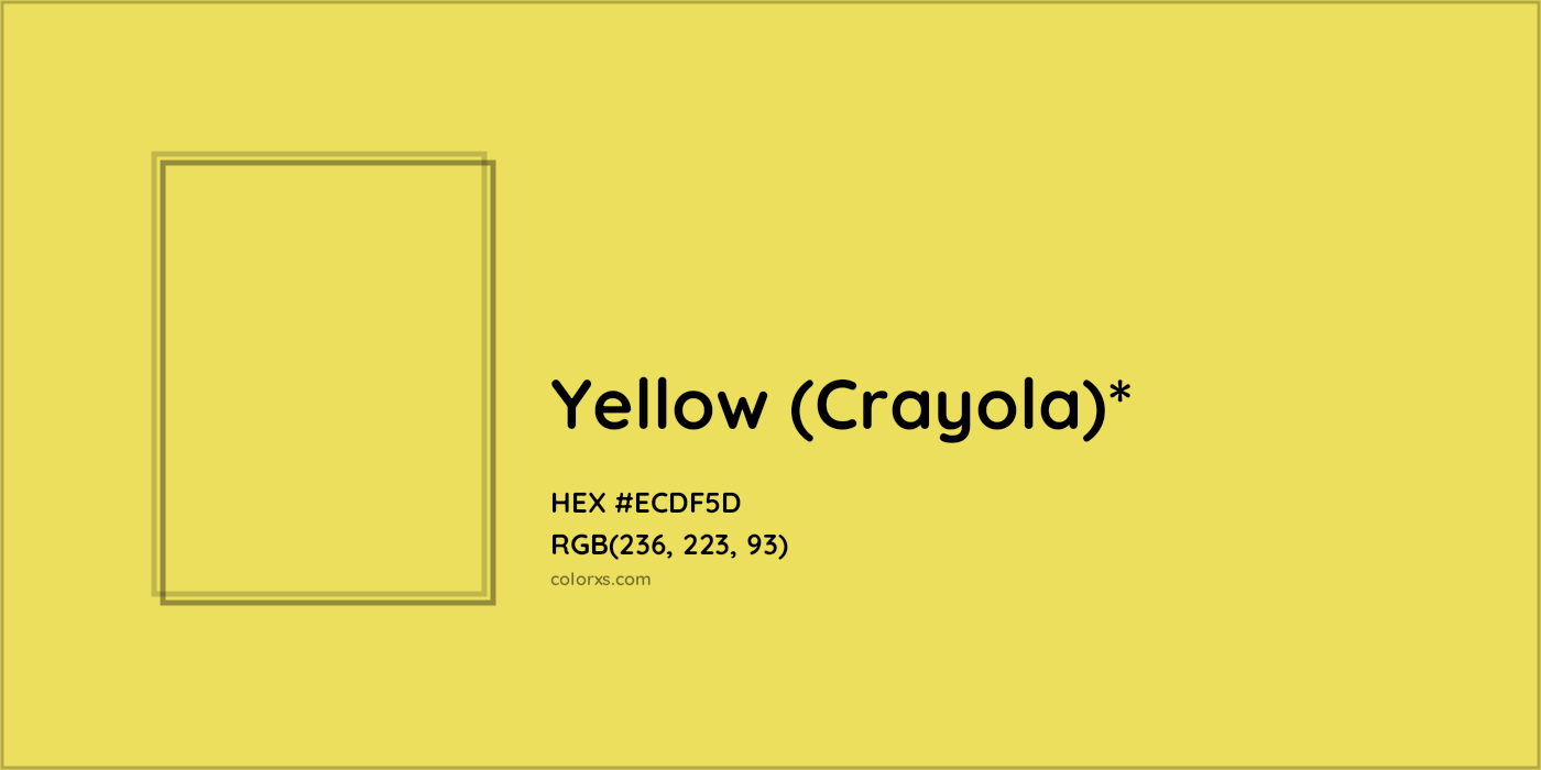 HEX #ECDF5D Color Name, Color Code, Palettes, Similar Paints, Images