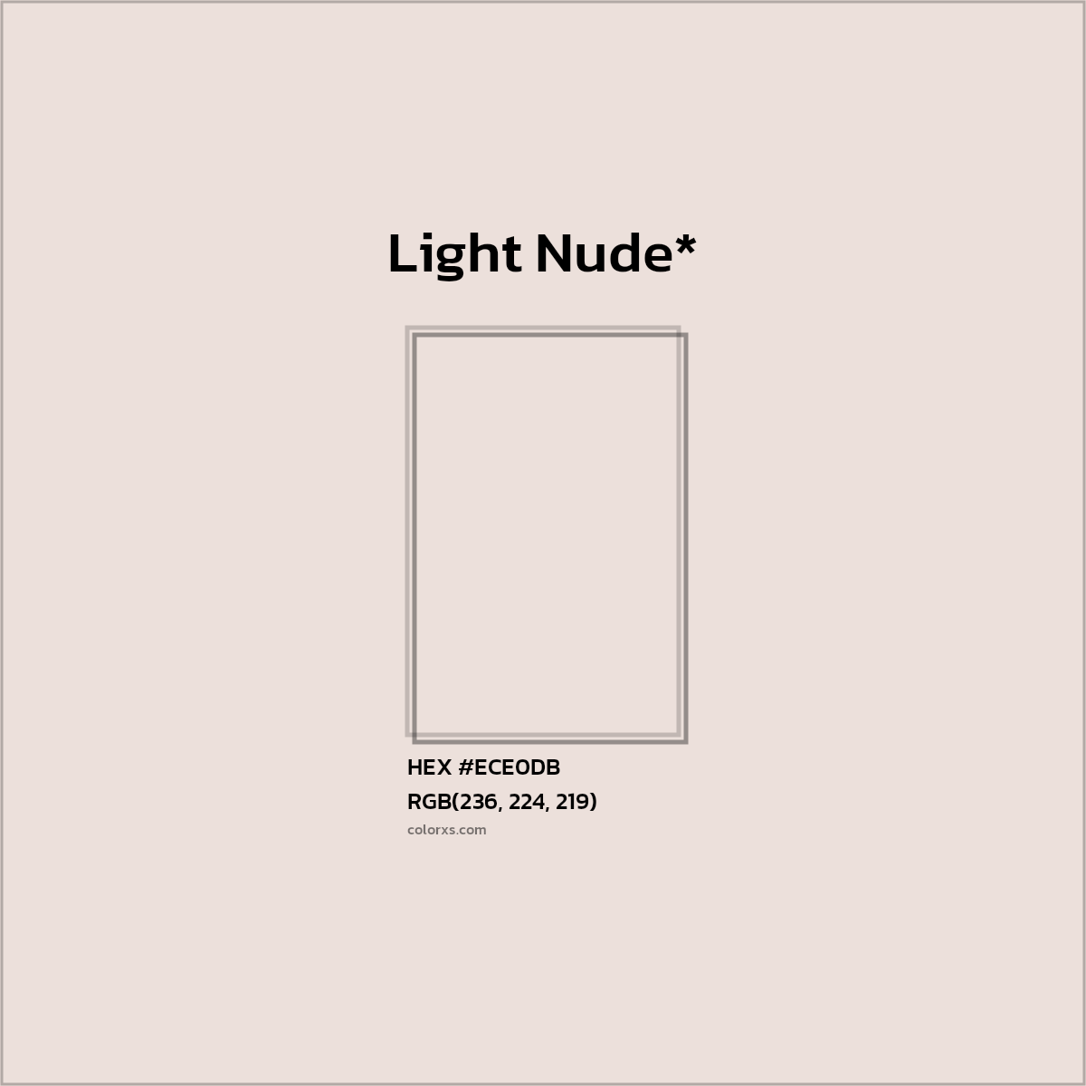 HEX #ECE0DB Color Name, Color Code, Palettes, Similar Paints, Images