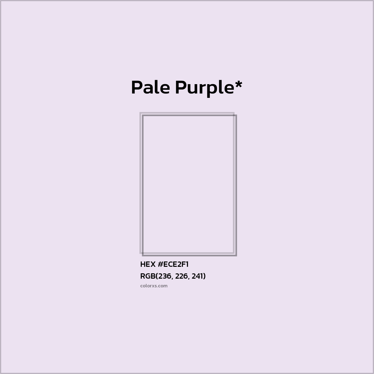 HEX #ECE2F1 Color Name, Color Code, Palettes, Similar Paints, Images