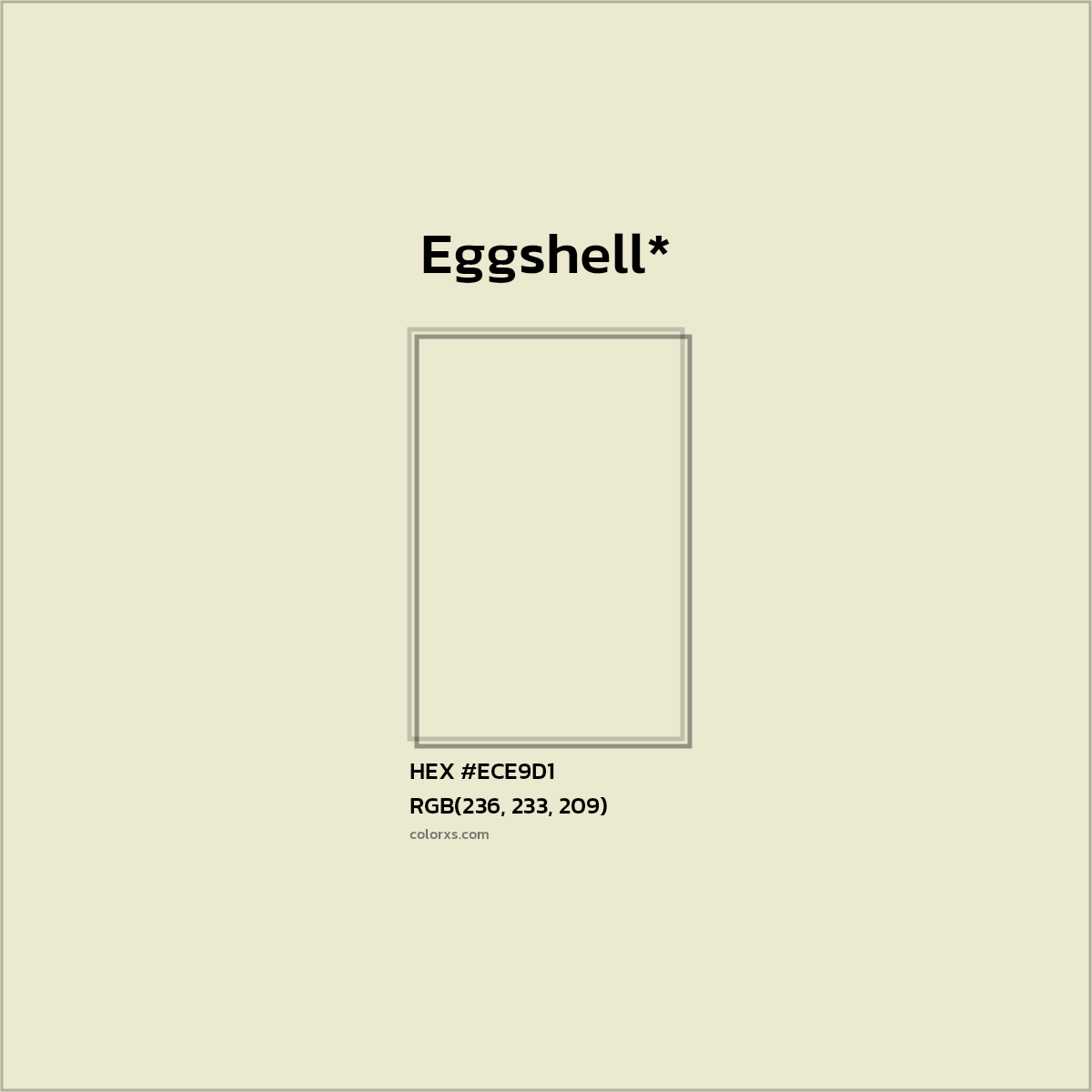 HEX #ECE9D1 Color Name, Color Code, Palettes, Similar Paints, Images