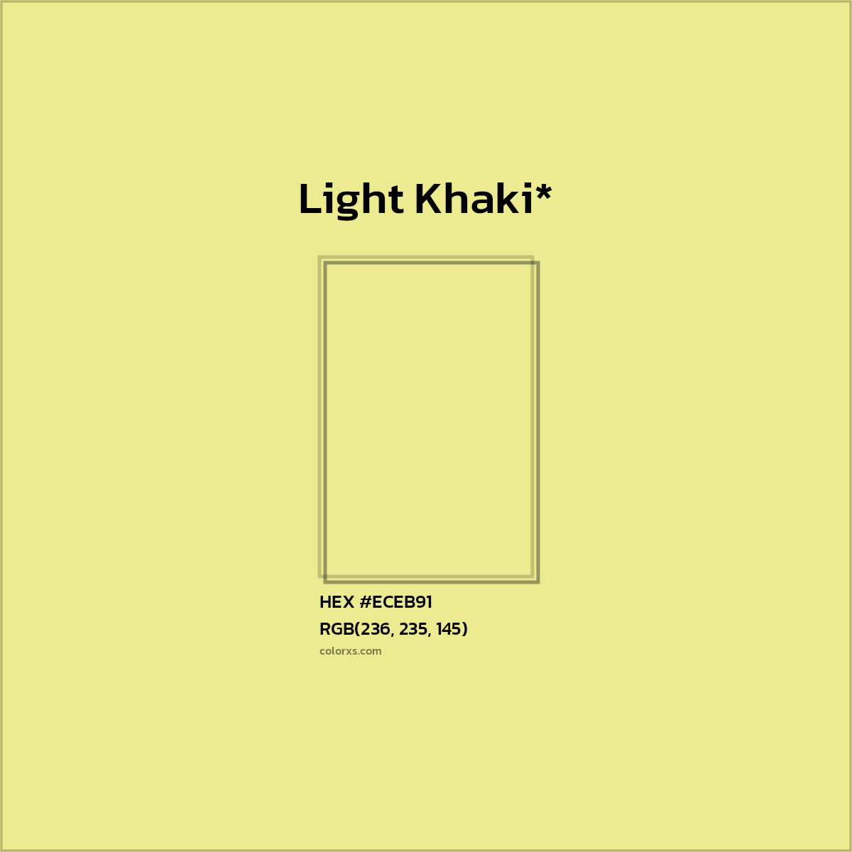 HEX #ECEB91 Color Name, Color Code, Palettes, Similar Paints, Images