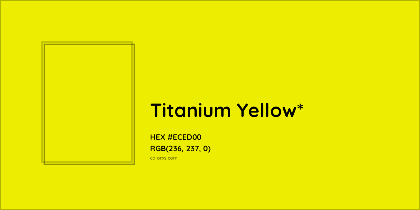 HEX #ECED00 Color Name, Color Code, Palettes, Similar Paints, Images