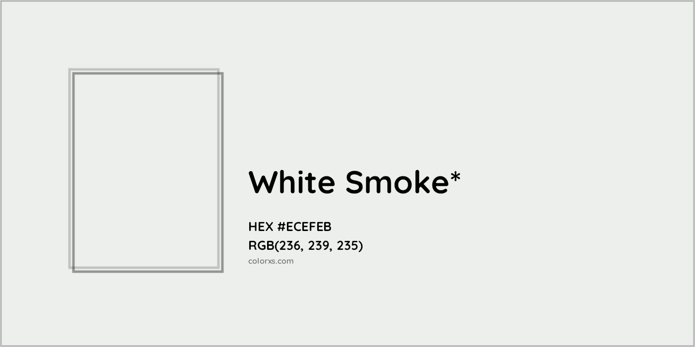HEX #ECEFEB Color Name, Color Code, Palettes, Similar Paints, Images