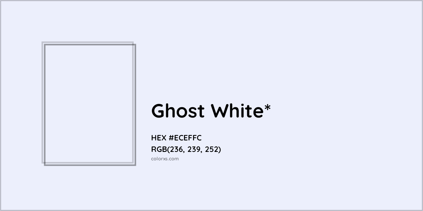HEX #ECEFFC Color Name, Color Code, Palettes, Similar Paints, Images