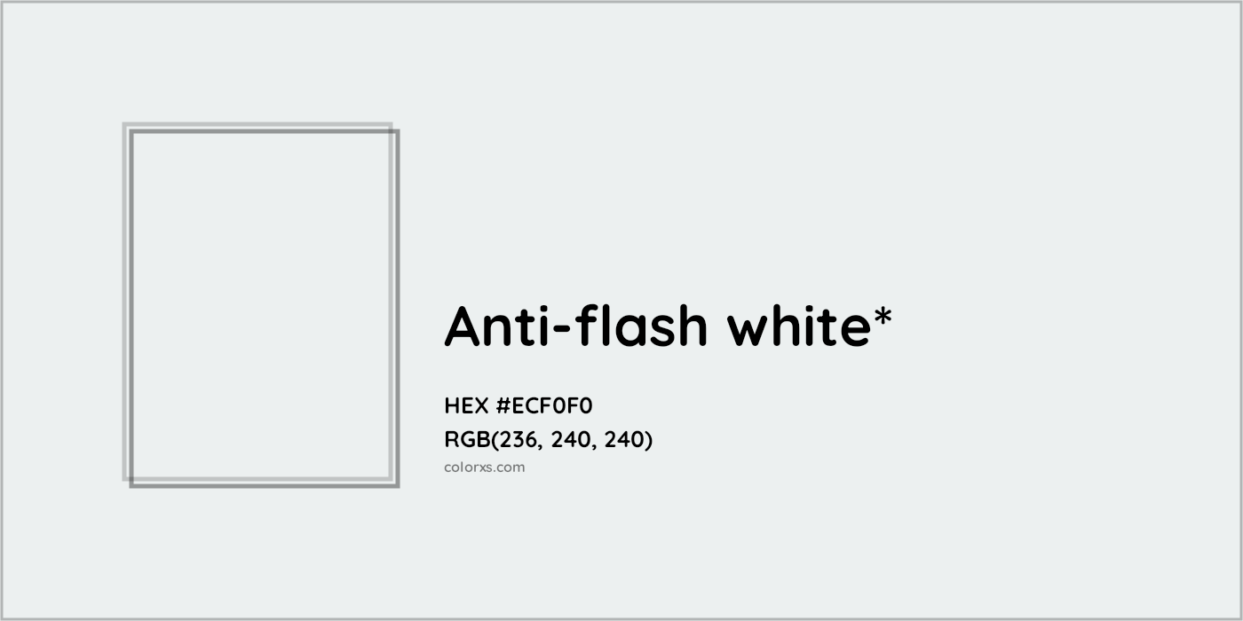 HEX #ECF0F0 Color Name, Color Code, Palettes, Similar Paints, Images