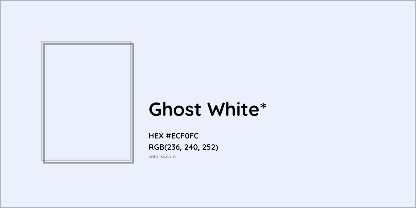HEX #ECF0FC Color Name, Color Code, Palettes, Similar Paints, Images