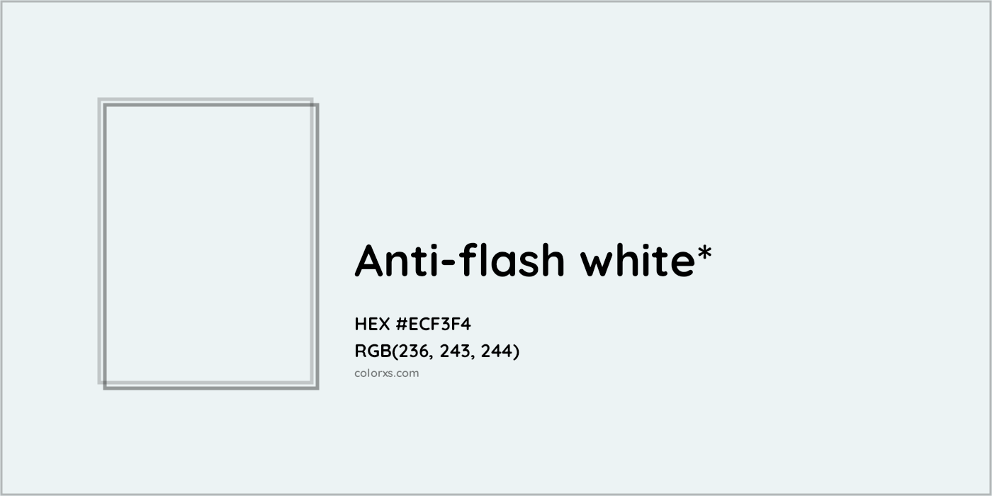HEX #ECF3F4 Color Name, Color Code, Palettes, Similar Paints, Images