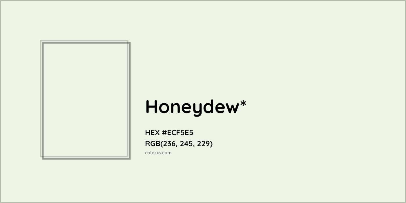 HEX #ECF5E5 Color Name, Color Code, Palettes, Similar Paints, Images
