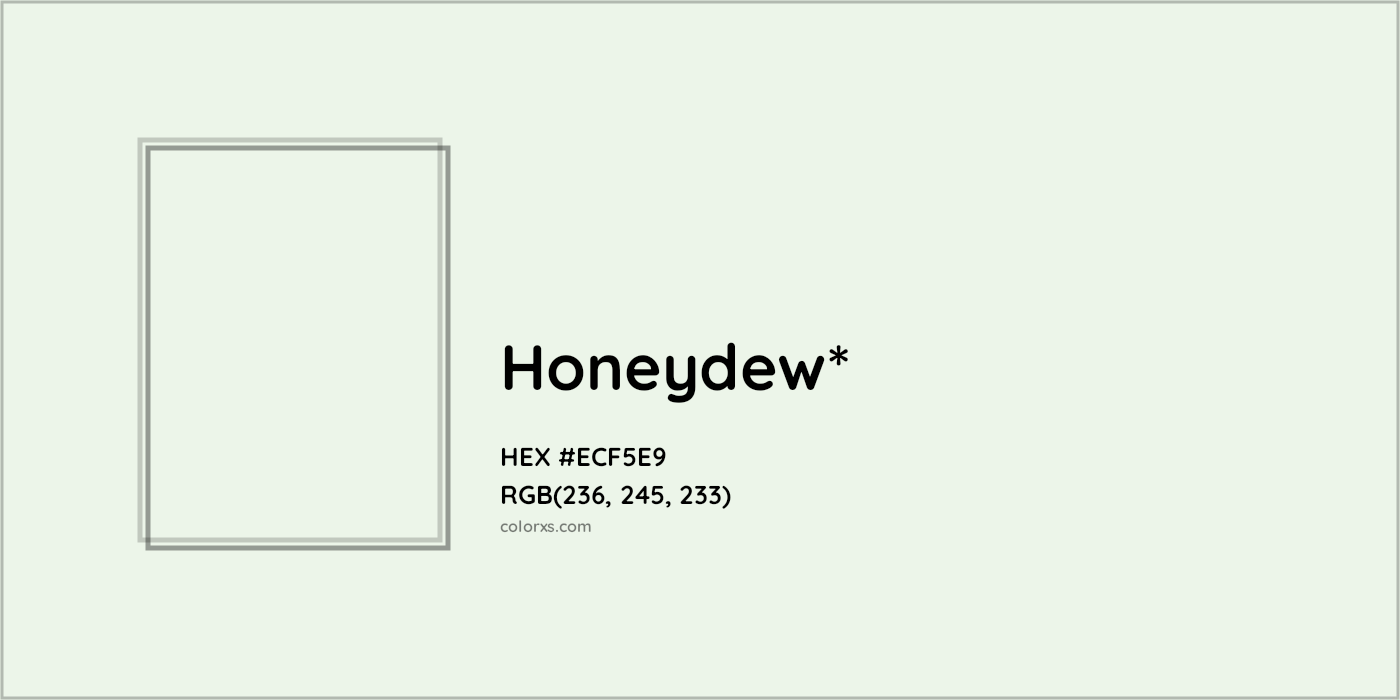 HEX #ECF5E9 Color Name, Color Code, Palettes, Similar Paints, Images