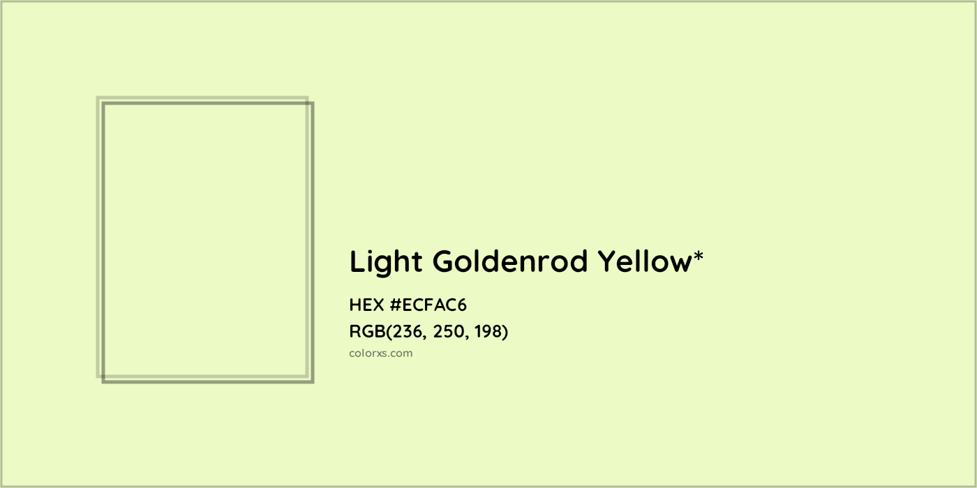 HEX #ECFAC6 Color Name, Color Code, Palettes, Similar Paints, Images