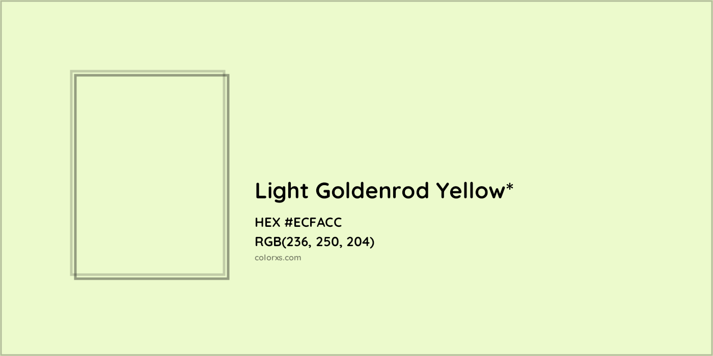 HEX #ECFACC Color Name, Color Code, Palettes, Similar Paints, Images
