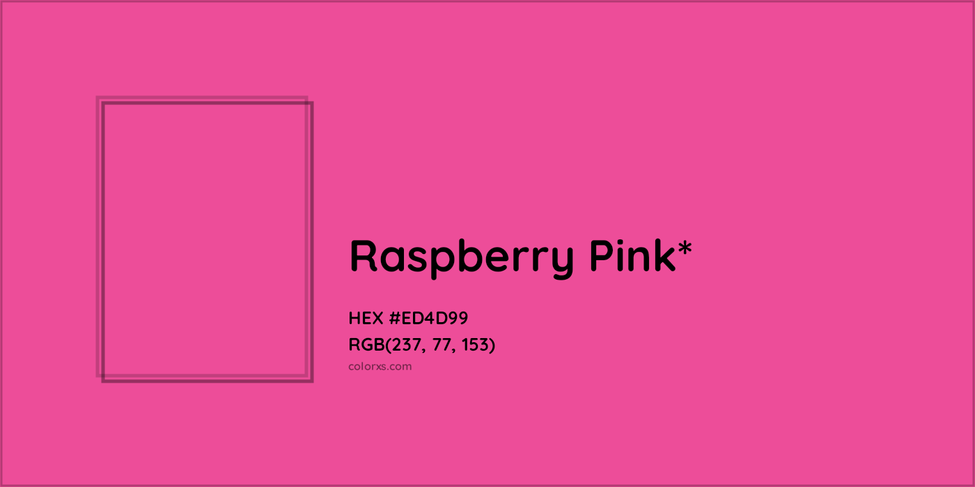 HEX #ED4D99 Color Name, Color Code, Palettes, Similar Paints, Images