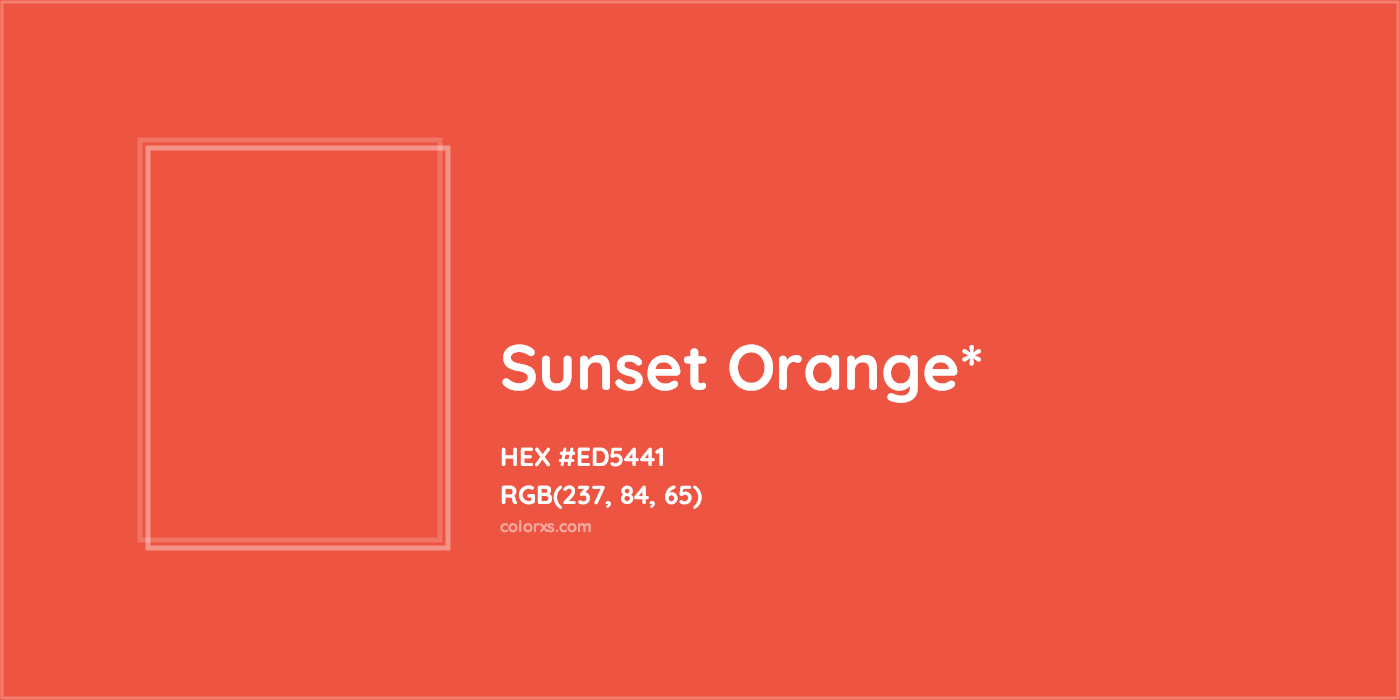 HEX #ED5441 Color Name, Color Code, Palettes, Similar Paints, Images