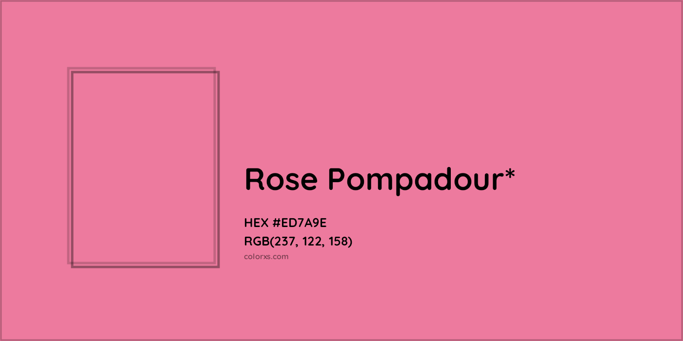 HEX #ED7A9E Color Name, Color Code, Palettes, Similar Paints, Images