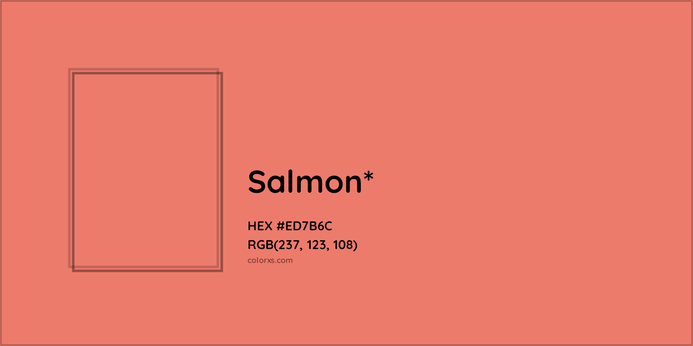 HEX #ED7B6C Color Name, Color Code, Palettes, Similar Paints, Images